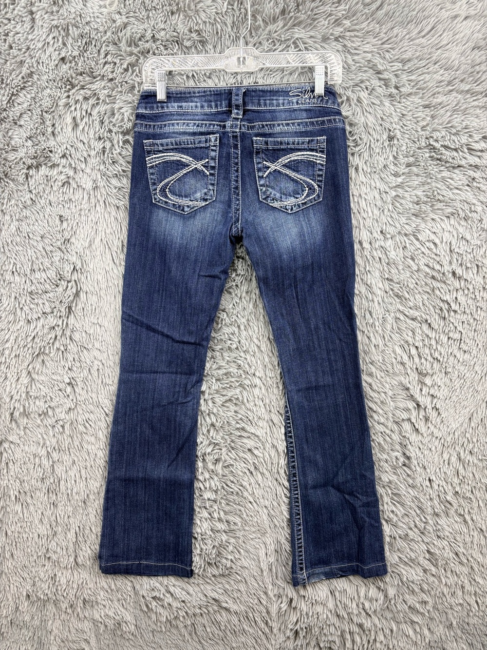 Silver Jeans Womens 27 Blue Tuesday Bootcut Low Rise Medium Wash